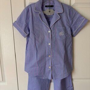 Lauren Ralph Lauren women's stripped cotton sleepwear set
